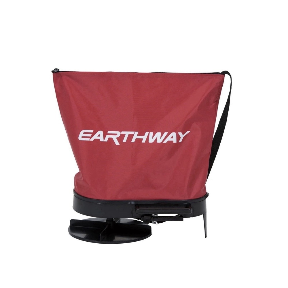 EARTHWAY Nylon Bag Seeder/Spreader 25lbs Cap w/ Built-in Stand&Shoulder Strap